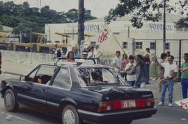 Campanha de rua da candidatura “Lula presidente” (PT) nas eleições de 1989 (Local desconhecido, 1...
