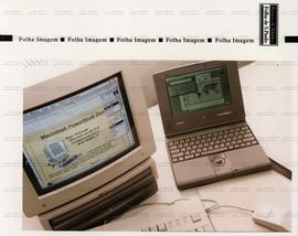 Computadores (Local desconhecido, 8 jul. 1993). / Crédito: Adi Leite/Folha Imagem.