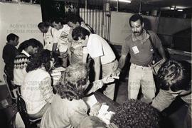 Assembleia dos Sindicato dos Condutores de Veículos Rodoviários de São Paulo, na Zona Leste (São Paulo-SP, 01 set. 1991). Crédito: Vera Jursys