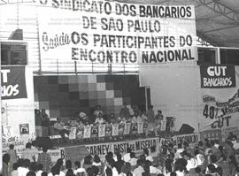 Encontro Nacional do Bancários, realizado na quadra dos bancários (São Paulo-SP, 26 mar. 1988). /...