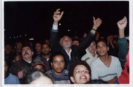 Evento não identificado [José Genoino (PT) nas eleições de 2002] (Local desconhecido, 2002) / Crédito: Cesar Hideiti Ogata