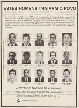 Estes homens traíram o povo. (Data desconhecida, Brasil).