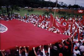 Marcha dos Cem Mil (Brasília, 26 ago. 1999). / Crédito: Plínio de Arruda Sampaio