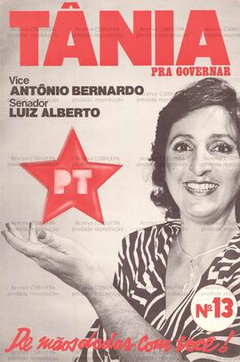 Tânia para governar, vice Antônio Bernardo. Senador Luiz Alberto. . (1986, Sergipe (SE)).