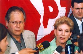 Evento não identificado [candidatura “Marta Governadora” (PT) nas eleições de 1998] [2] (Local desconhecido, 1998). / Crédito: Autoria desconhecida