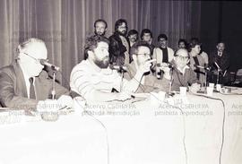 Debate entre candidatos ao governo do Estado de São Paulo, realizado no TUCA (São Paulo-SP, 1982)...