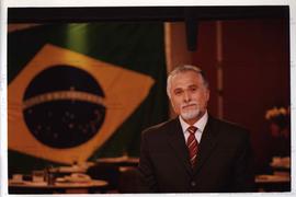 Gravação do programa de televisão da candidatura &quot;Genoino Governador&quot; (PT) no estúdio, nas eleições de 2002 (São Paulo-SP, 2002) / Crédito: Autoria desconhecida