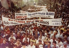 Greve do Metalúrgicos do ABC (São Bernardo do Campo-SP, 13 set. 1994). / Crédito: Roberto Parizotti
