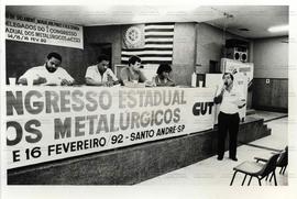 1o. Congresso Estadual dos Metalúrgicos da CUT, no Sindicado dos Metalúrgicos de Santo André (Santo André-SP, 14 a 16 jan. 1992). / Crédito: Raquel Camargo/Tribuna Metalúrgica