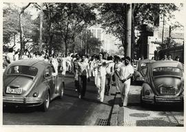 Greve dos médicos residentes do Hopistal das Clínicas da UERJ (Rio de Janeiro-RJ, 26 jun. 1978). / Crédito: José Vidal.