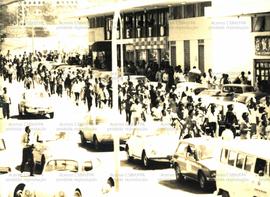 Passeata dos trabalhadores da construção civil ([Belo Horizonte-MG?], 1979). / Crédito: Autoria desconhecida.