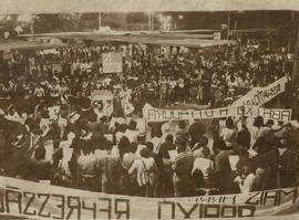 Manifestação conra a prisão de convergistas (Campinas-SP, 28 ago. 1978).  / Crédito: João Carlos.