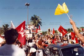 Caminhada promovida pela candidatura “Lula Presidente” (PT) nas eleições de 1994 (Rio de Janeiro-...