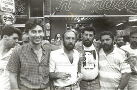 Evento não identificado [Lula e sindicalistas] (Local desconhecido, 1989). / Crédito: Roberto Par...