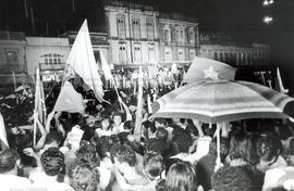 Comício da candidatura “Lula Presidente” (PT) nas eleições de 1989 (Belém-PA,21 set. 1989). / Cré...