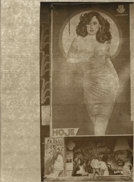 Fachada do Cine Marabá com cartaz do filme “A dama da lotação” (São Paulo-SP, Data desconhecida)....