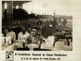 Conferência Nacional da Classe Trabalhadora, 1ª (Praia Grande-SP, 21 a 23 ago. 1981) [Colônia de férias do Sindicato dos Têxteis de São Paulo] – 1ª Conclat / Crédito: Jesus Carlos.