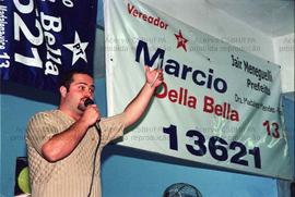 Atividade cultural realizada pela candidatura “Marcio Della Bella Verador” (PT) nas eleições (Loc...
