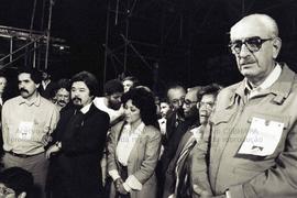 Comício de lançamento da candidatura “Lula Presidente” (PT) nas eleições de 1989 (São Bernardo do...