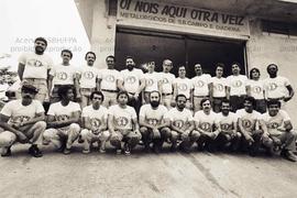 Retratos da Chapa 1 ao Sindicato dos Metalúrgicos de São Bernardo do Campo e Diadema (São Bernardo do Campo-SP, 1984). Crédito: Vera Jursys