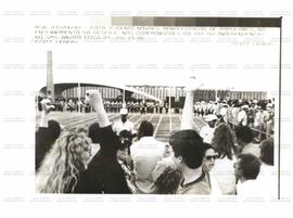 Manifestação no encerramento do desfile em comemoração ao Dia da Independência (Brasília-DF, 7 se...
