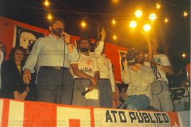 Evento não identificado [candidatura “Lula Presidente” (PT) e “Bisol Vice” nas eleições de 1989] [1] (Local desconhecido, 1989). / Crédito: Tânia Tarit