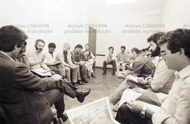 Reunião Intersindical (Local desconhecido, 30 set. 1988). Crédito: Vera Jursys