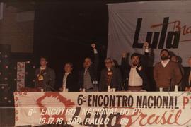 Encontro Nacional do PT no Colégio Caetano de Campos, 6o (São Paulo-SP, 16-18 jun. 1989). / Crédi...