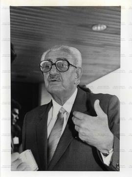 Retrato de Jamil Haddad (PSB-RJ), ministro da Saúde (Brasília-DF, 2 out. 1992). / Crédito: Eugêni...