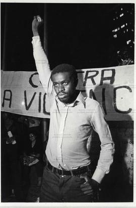 Atividades do Movimento Negro Unificado/MNU (São Paulo-SP, década de 1970) / Crédito: Nair Benedicto/Agência F4.