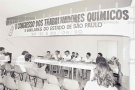 Congresso do Departamento dos Químicos da CUT-SP, 2º (Local desconhecido, 20-22 abr. 1990). Crédi...