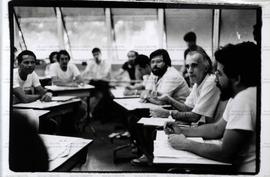 Seminário de Políticas Públicas, realizado no Colégio Roosevelt (São Paulo-SP, 1985). / Crédito: ...