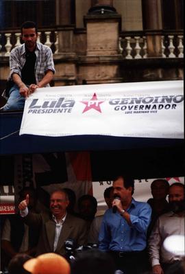 Lançamento da candidatura “Genoníno Governador” nas eleições de 2002 (São Paulo-SP, 6 jul 2002) / Crédito: Olivio Lamas