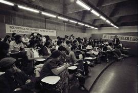 Conferência Nacional da Libelu, corrente estudantil ligada à OSI, na USP (São Paulo-SP, data desconhecida). Crédito: Vera Jursys