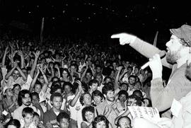 Comício da candidatura &#039;Lula governador” (PT) no bairro da Vila Maria nas eleições de 1982 (...