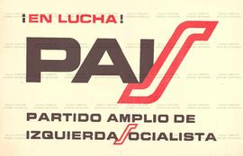 !En lucha!: PAIS - Partido Amplio de Izquierda Socialista (Chile, Data desconhecida).