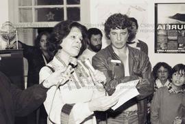 Festa da campanha Estadual do PT nas eleições de 1986 (Local desconhecido, 16 mai. 1986). Crédito: Vera Jursys