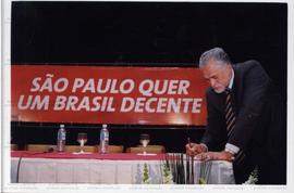 Atividade da candidatura &quot;Genoino Governador&quot; (PT) nas eleições de 2002 (São Paulo-SP, 2002) / Crédito: Cesar Hideiti Ogata