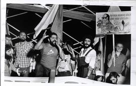 Lançamento da candidatura  “Lula Governador” (PT) nas eleições de 1982 (São Paulo-SP, 1982). / Cr...