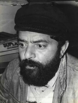 Retrato de Lula nas eleições de 1986 ([São Paulo, 1986?] / Crédito: Autoria desconhecida.