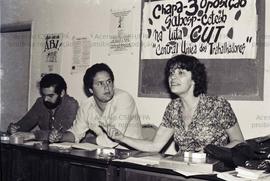 Evento não identificado [Debate da Chapa 3 do sindicato dos trabalhadores da Sabesp e Cetesb?] (São Paulo-SP, 1990). Crédito: Vera Jursys