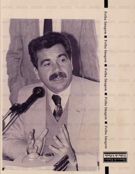 Retrato de Nilo Batista (PDT), vice-governador do Rio de Janeiro, em evento não identificado (Brasília-DF, 28 jul. 1993). / Crédito: Lula Marques/Folha de S. Paulo.