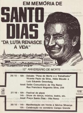 Em memória de Santos Dias, da luta renasce a vida  (São Paulo (SP), 26-30/10/0000).