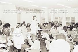 Primeira Reunião da Direção Nacional da CUT ([São Paulo-SP?], 1983). Crédito: Vera Jursys
