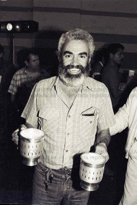 Festa de posse do Sindicato dos Trabalhadores em Indústrias de Cerveja e Bebidas em Geral de São Paulo (São Paulo-SP, 08 nov. 1986). Crédito: Vera Jursys