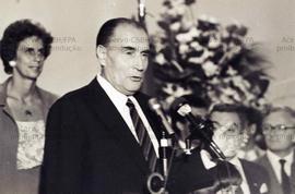 Evento não identificado [Cerimônia com a presença de François Mitterrand?] (Local desconhecido, d...