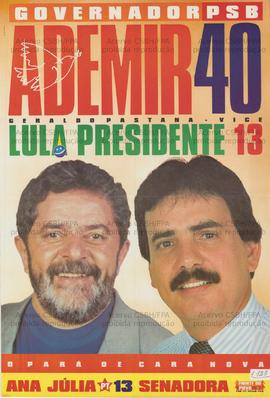 Governador Ademir 40: Geraldo Pestana Vice [1]. (1998, Pará (Estado)).