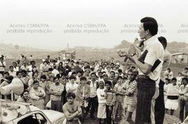 Atividades realizadas pelo movimento de moradia em Guaianazes (São Paulo-SP, mar. 1982). Crédito: Vera Jursys