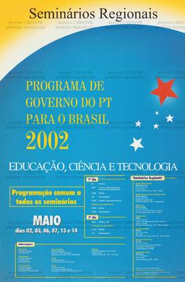 Seminários Regionais. (02 a 13 mai. 2002, Brasil).