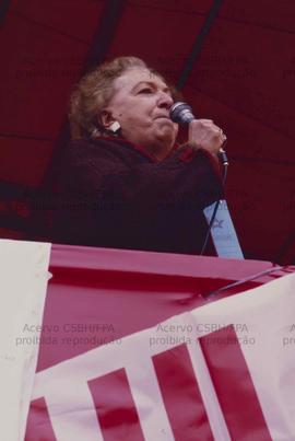 Comício da candidatura “Lula Presidente” (PT) na Praça da Sé, nas eleições de 1989 (São Paulo-SP, 1989). Crédito: Vera Jursys